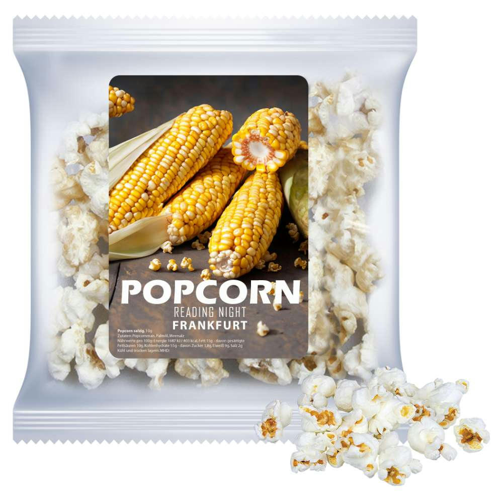Popcorn süß, ca. 20g, Express Maxi-XL-Tüte mit Etikett