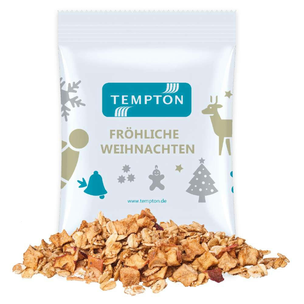 Crunchy Weihnachtsmüsli Apfel-Zimt, ca. 60g, Maxi-Tüte