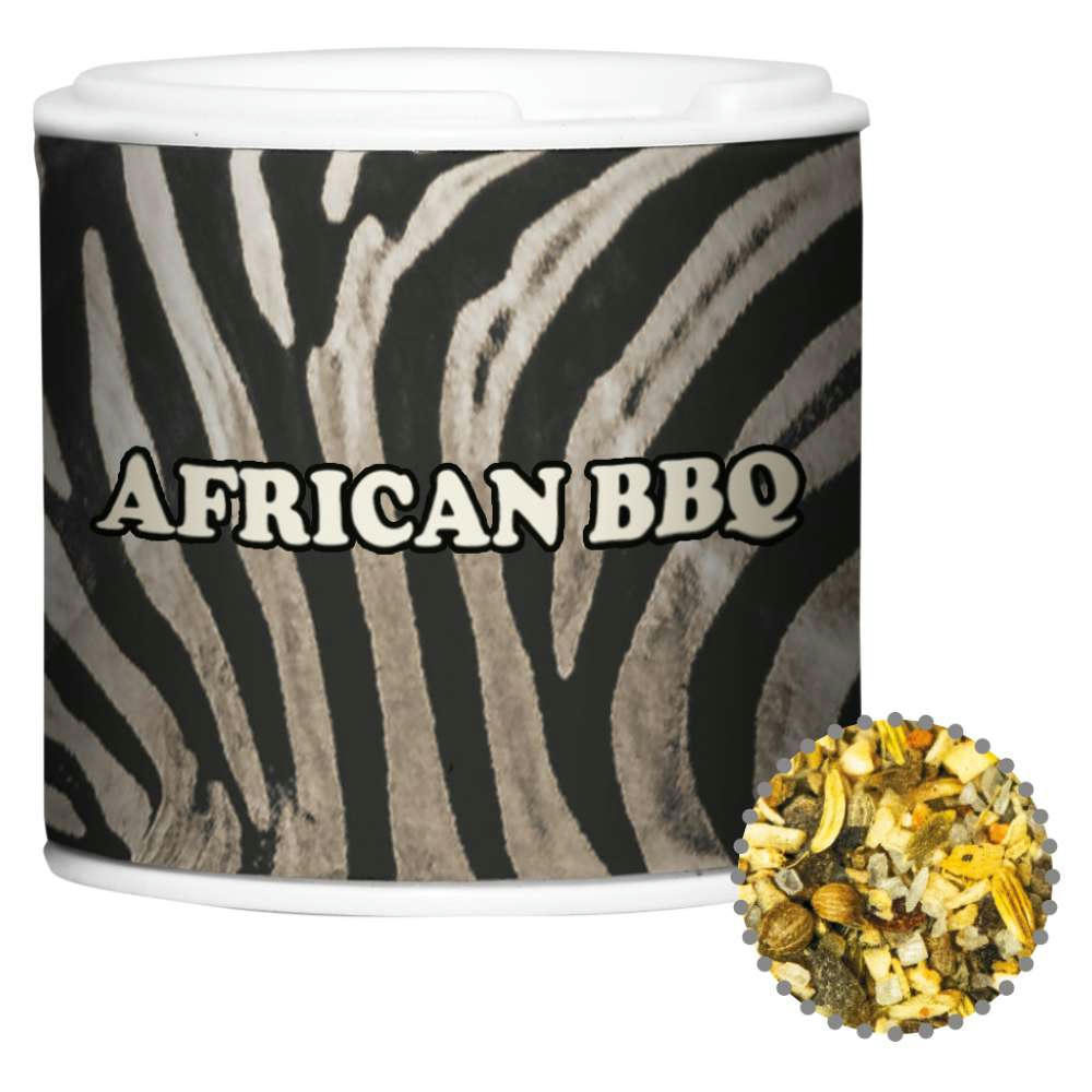 Gewürzmischung African BBQ, ca. 25g, Gewürzpappstreuer