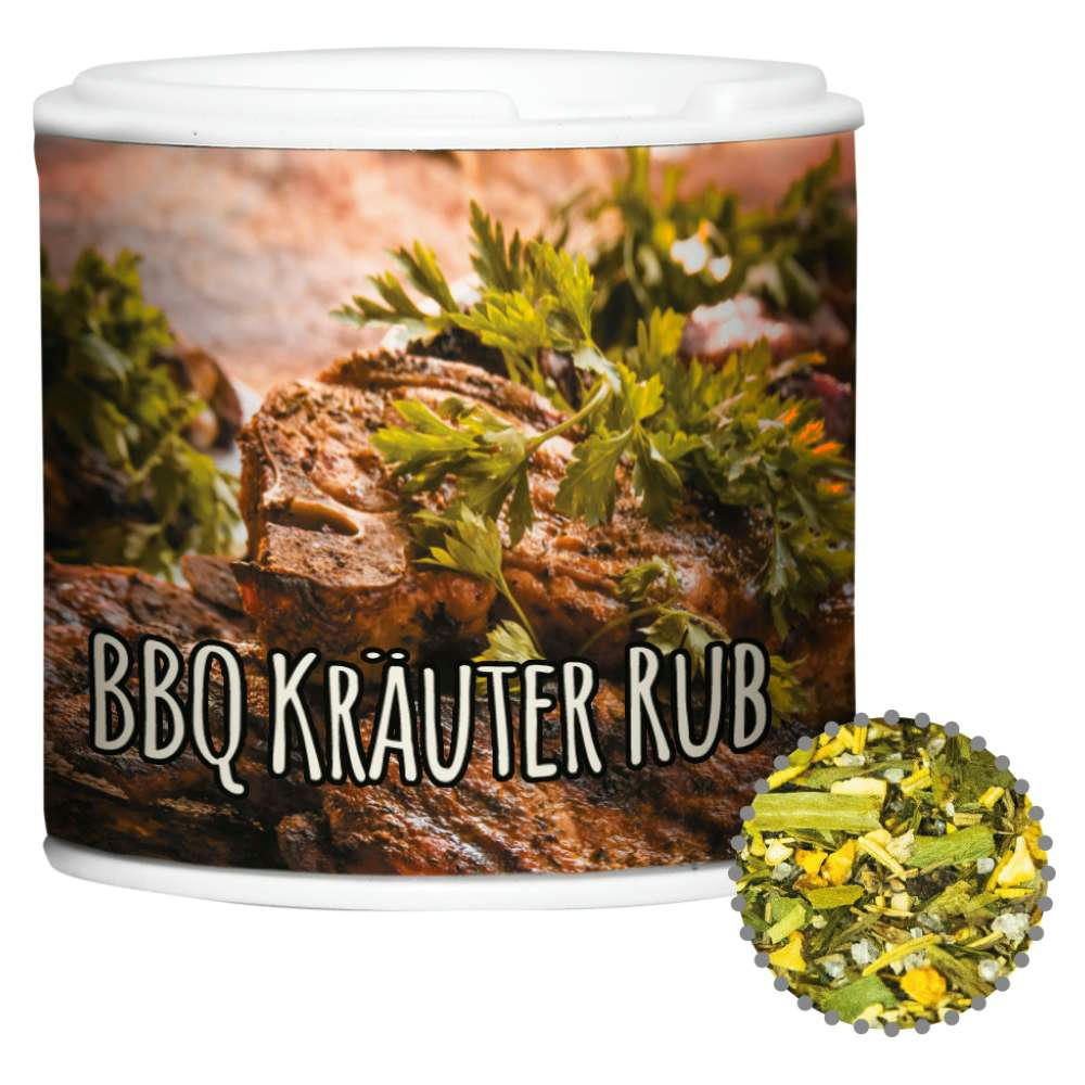 Gewürzmischung BBQ Kräuter Rub, ca. 20g, Gewürzpappstreuer