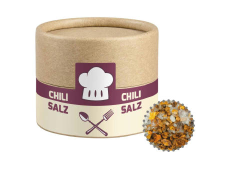 Gewürzmischung Chili-Salz, ca. 30g, Biologisch abbaubare Eco Pappdose Mini