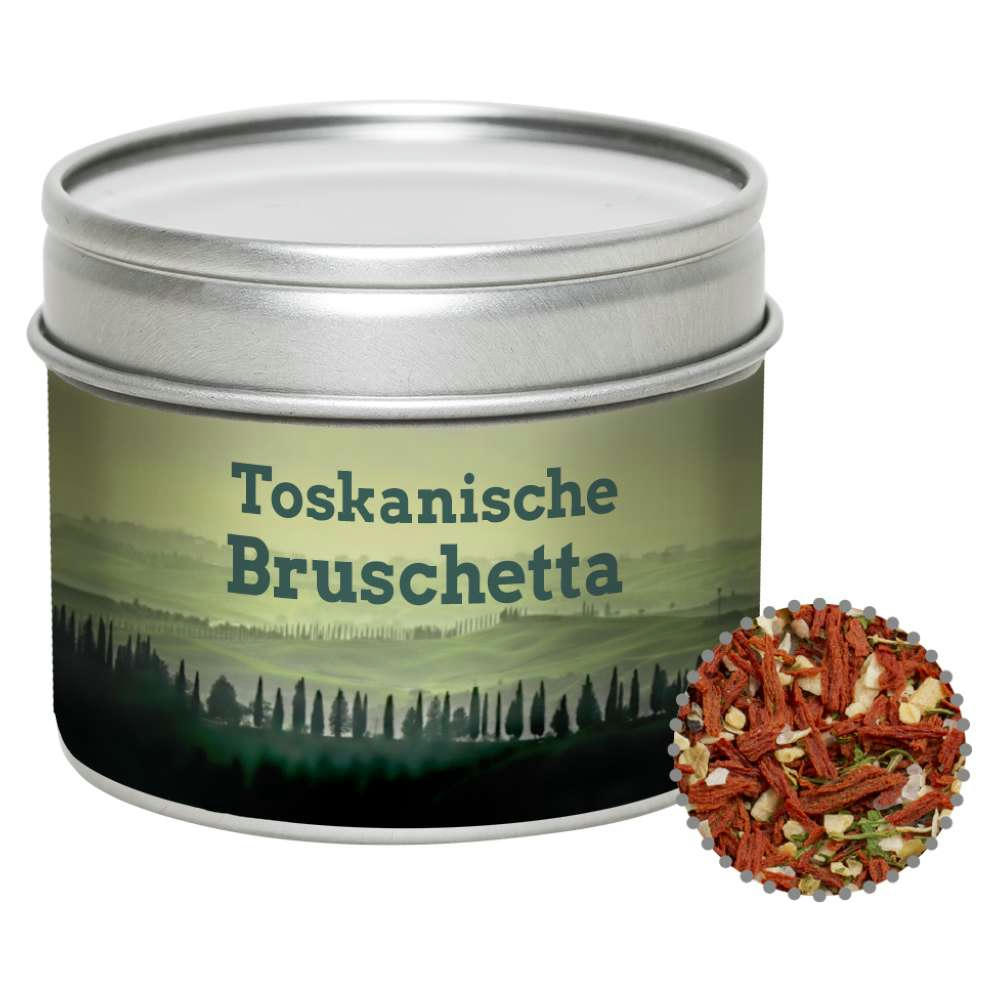 Gewürzmischung Toskanische Bruchetta, ca. 40g, Metalldose mit Sichtfenster