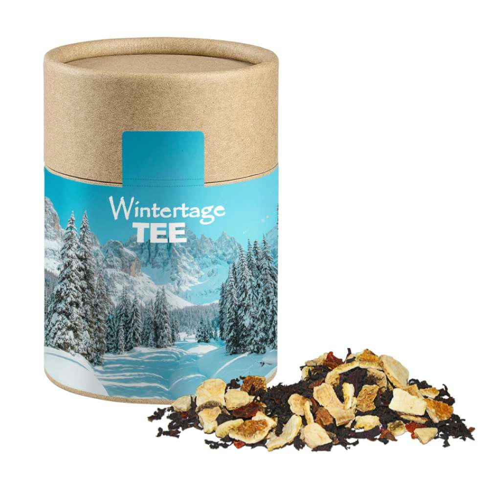 Wintertage Tee, ca. 70g, Biologisch abbaubare Eco Pappdose Midi