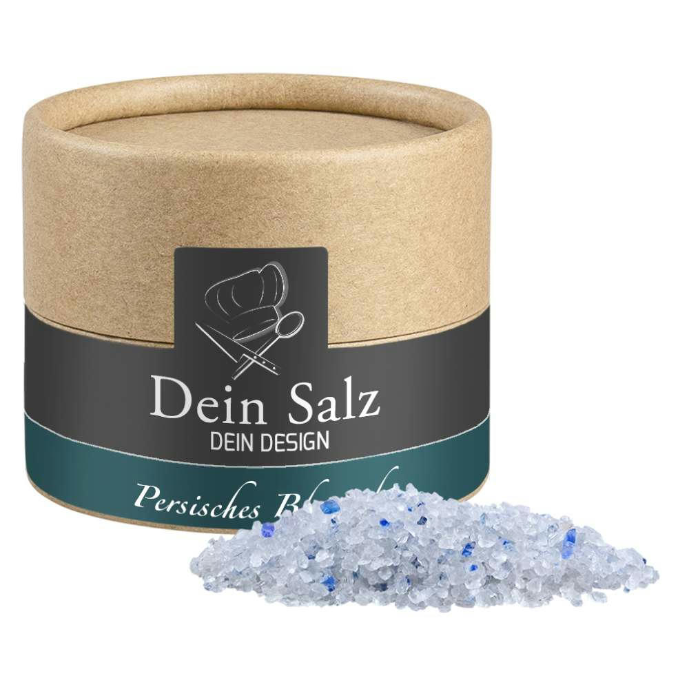 Persisches blaues Saphirsalz, ca. 55g, Biologisch abbaubare Eco Pappdose Mini