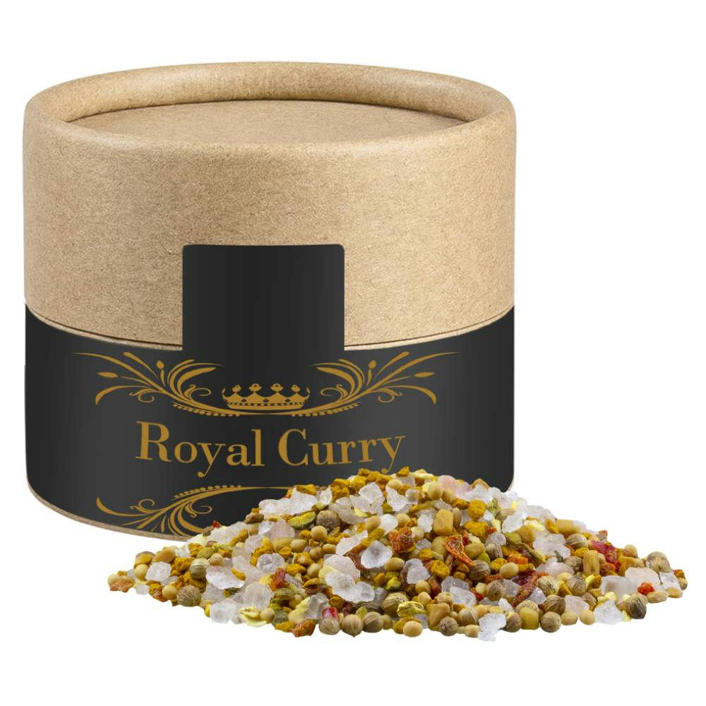 Royal Curry, ca. 50g, Biologisch abbaubare Eco Pappdose Mini