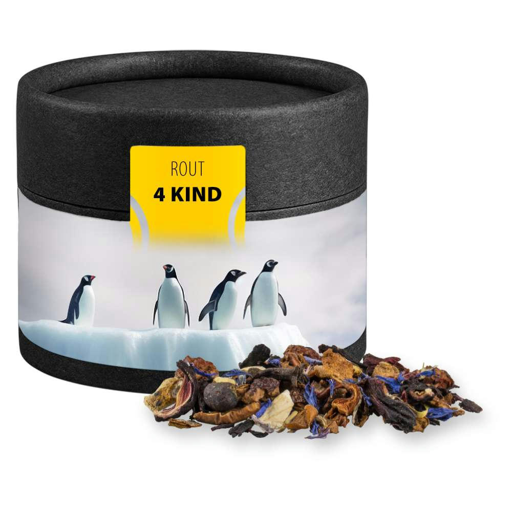 Christkindl Tee, ca. 25g, Biologisch abbaubare Eco Pappdose Mini schwarz