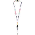 Balta lanyard en sublimación con hebilla desmontable y cierre de seguridad