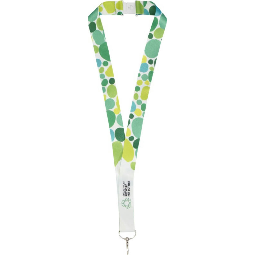 Addie Sublimation Lanyard mit Sicherheitsverschluss aus recyceltem PET Kunststoff