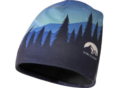 Loki Sublimation-Mütze aus RPET mit Fleece-Schicht