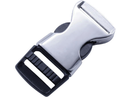 Entriegelungsschnalle aus Metall und Kunststoff