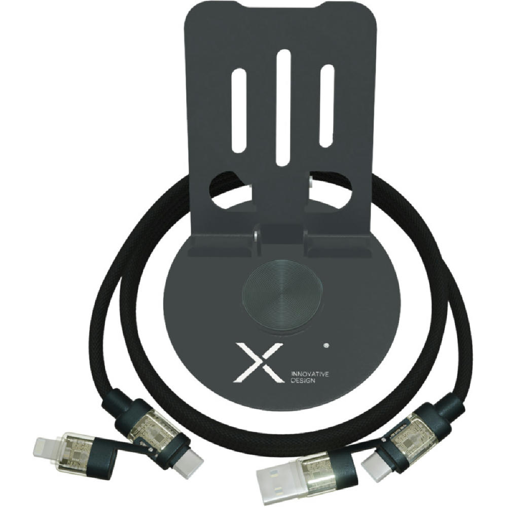 SCX.design O34 360° Smartphonehalterung mit 240W 4 in 1 Ladekabel 