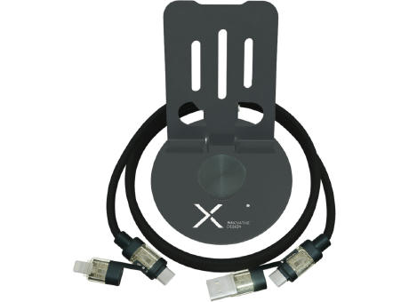 SCX.design O34 360° Smartphonehalterung mit 240W 4 in 1 Ladekabel 