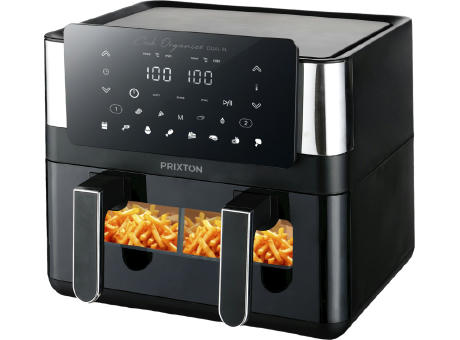 Prixton Cook Organics Doppel-Heißluftfritteuse 8L