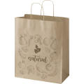 Kraft 80–90 g/m² Papiertasche mit Kordelgriffen – 32 × 17 × 39 cm