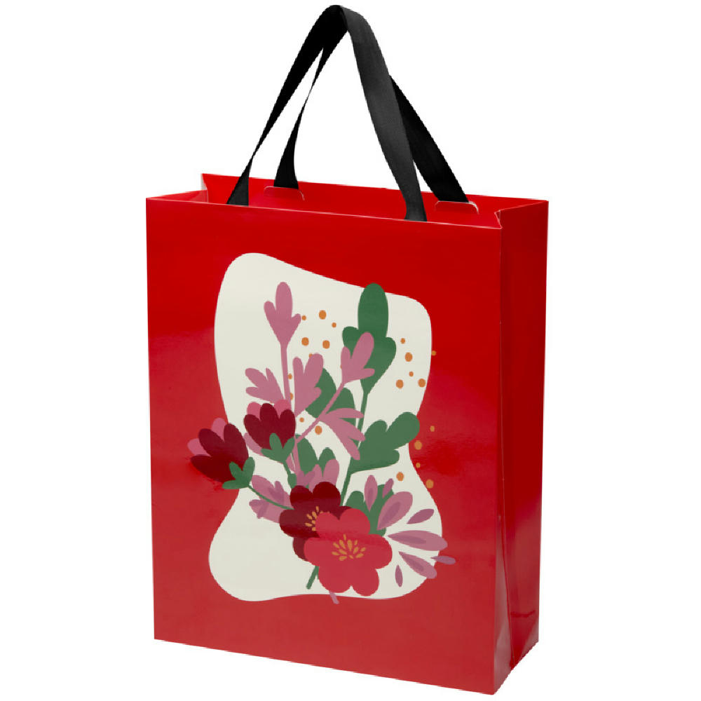 Smartfold Papiertüte, 210 g/m², mit Bandgriffen und Glanzlaminierung – 31 x 12 x 39 cm