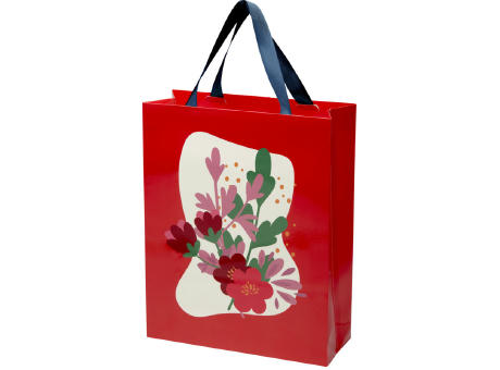 Smartfold Papiertüte, 210 g/m², mit Bandgriffen und Glanzlaminierung – 31 x 12 x 39 cm