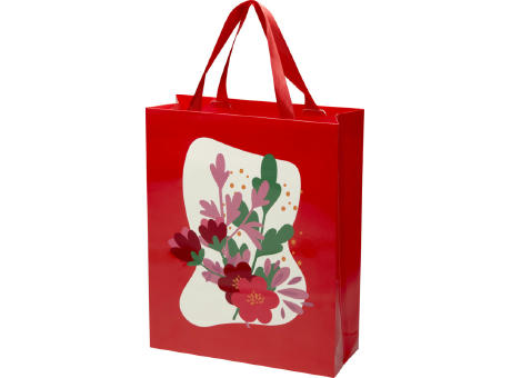 Smartfold Papiertüte, 210 g/m², mit Bandgriffen und Glanzlaminierung – 31 x 12 x 39 cm