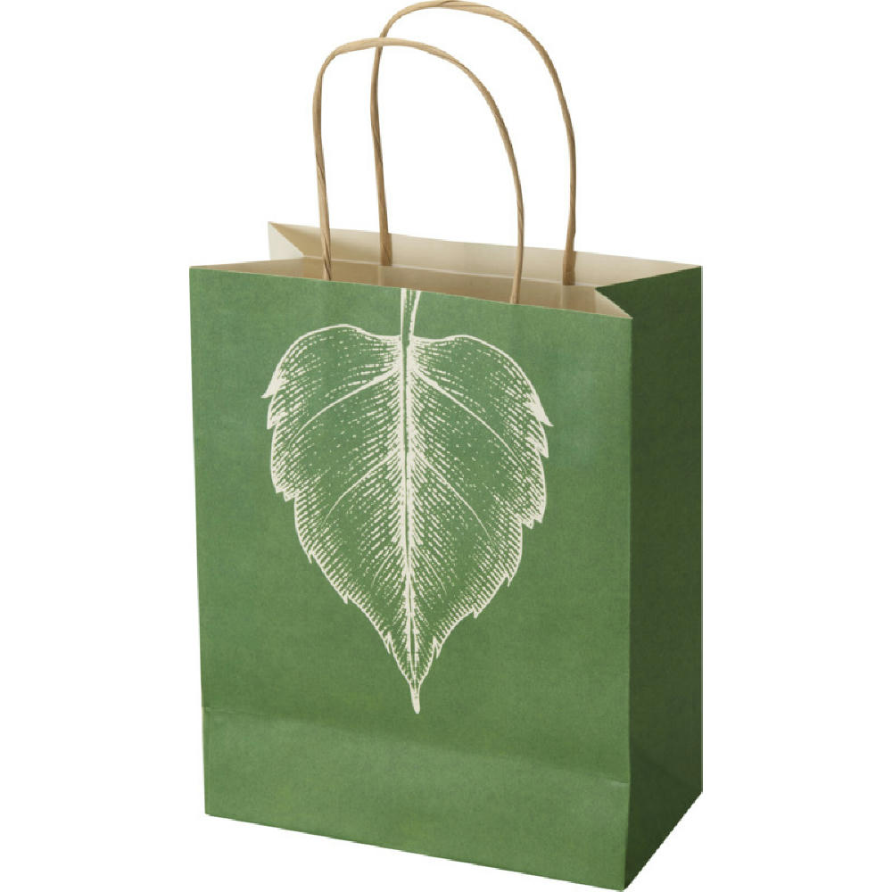 Landwirtschaftliche Altpapiertasche, 150 g/m², mit gedrehten Tragegriffen – 18 x 9 x 23 cm