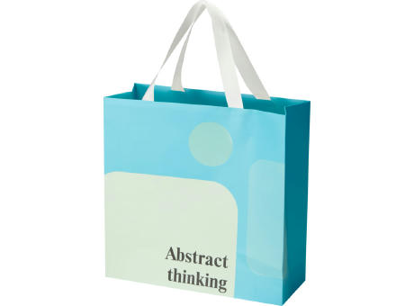 Smartfold Papiertüte, 210 g/m², mit Bandgriffen und matter Laminierung – 31 x 12 x 31 cm