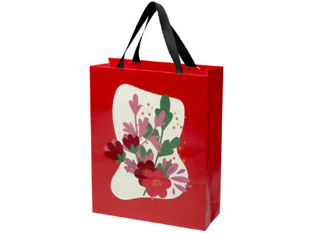 Smartfold Papiertüte, 210 g/m², mit Bandgriffen und matter Laminierung – 31 x 12 x 39 cm