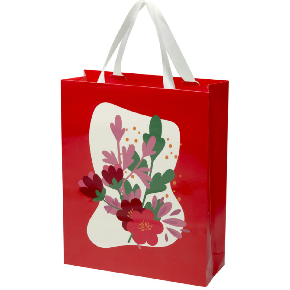 Smartfold Papiertüte, 210 g/m², mit Bandgriffen und matter Laminierung – 31 x 12 x 39 cm