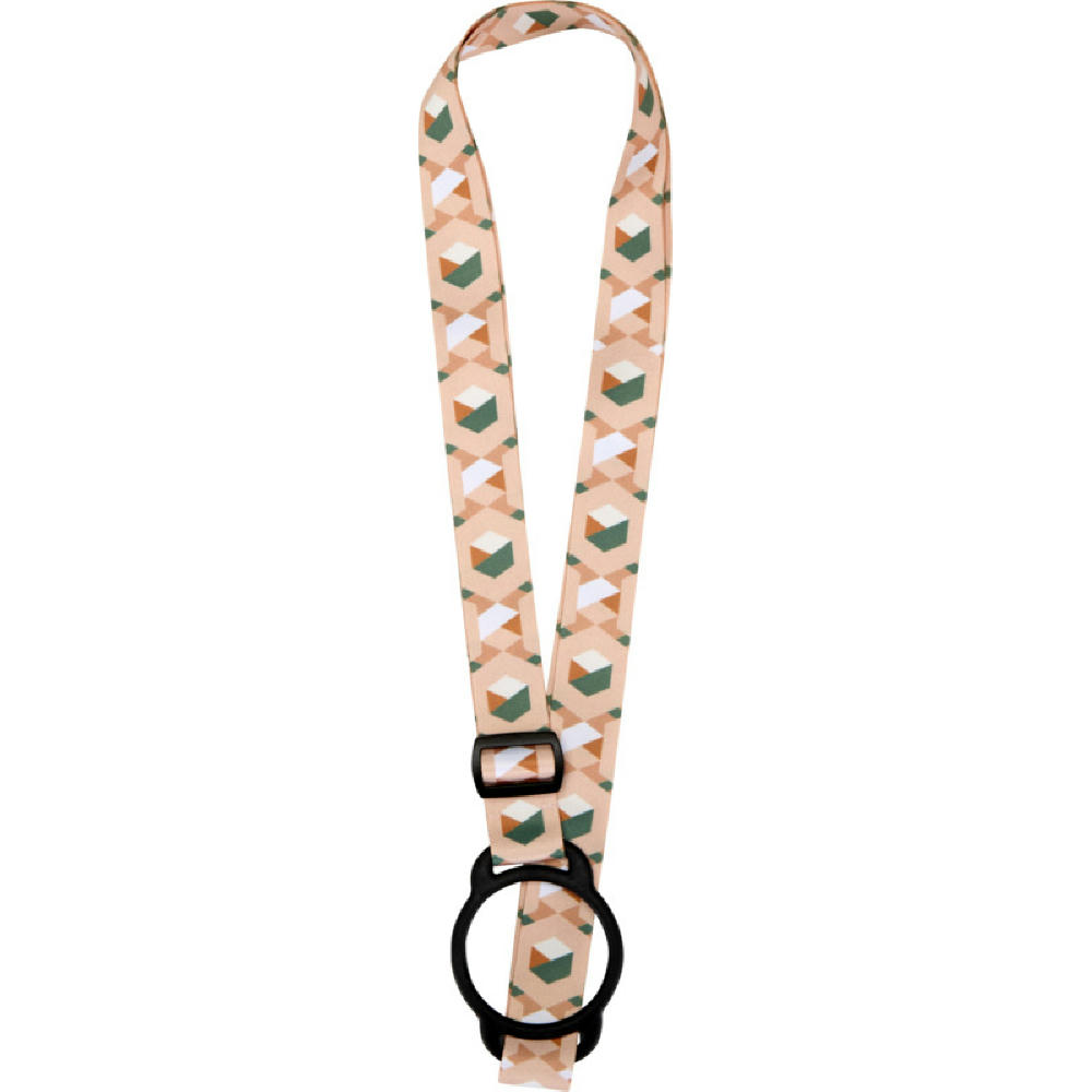 Lior RPET Sublimation Lanyard mit Silikonband