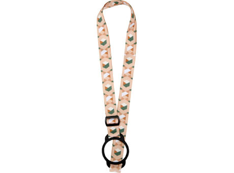Lior RPET Sublimation Lanyard mit Silikonband