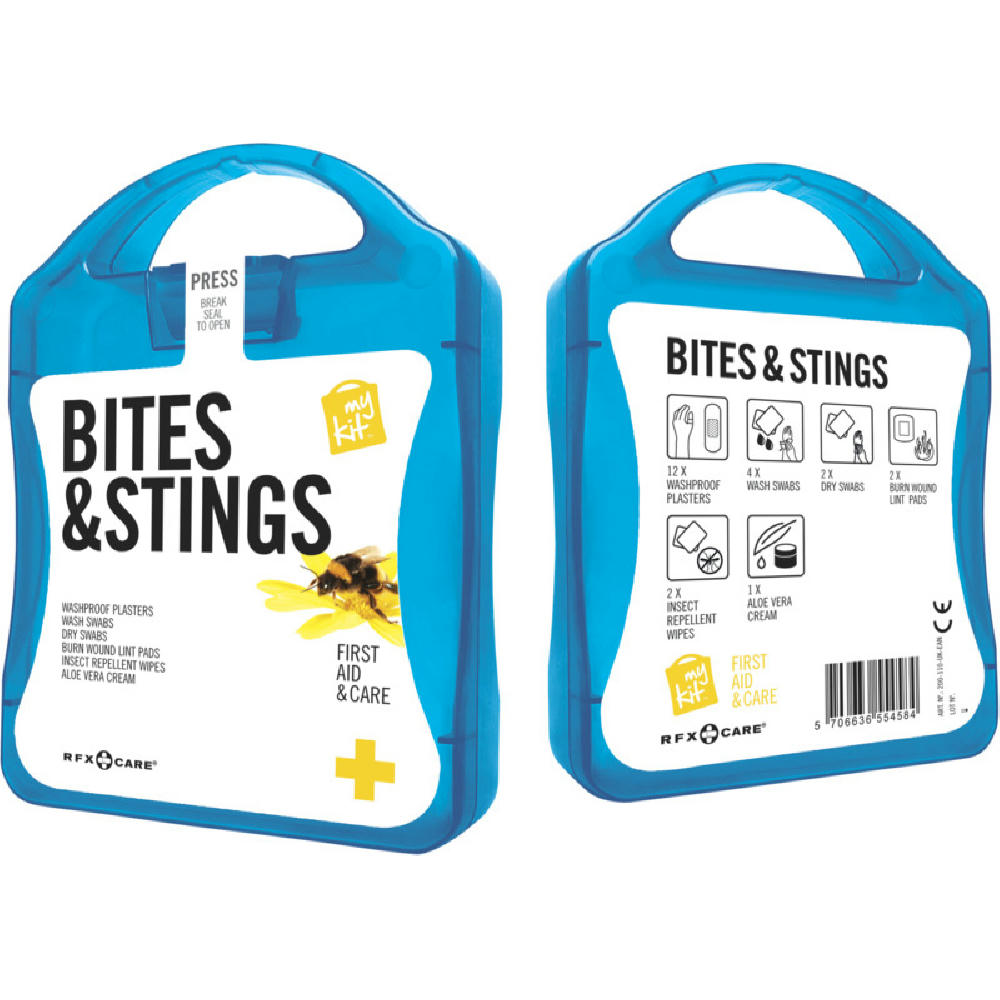 mykit, first aid, kit, bite, stings, insects