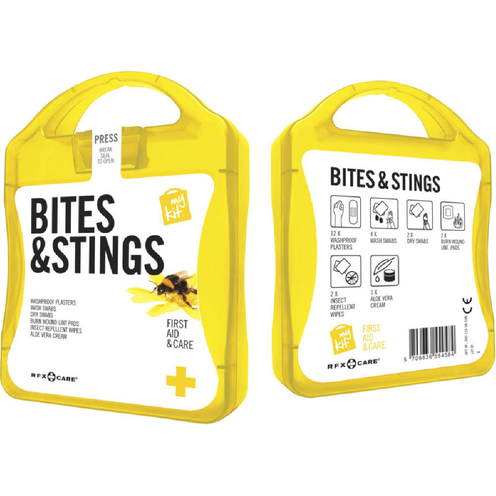 mykit, first aid, kit, bite, stings, insects
