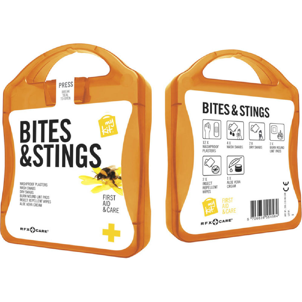 mykit, first aid, kit, bite, stings, insects