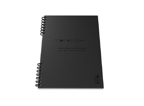 EcoNotebook NA4 wiederverwendbares Notizbuch mit PU Kunstledercover