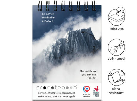 EcoNotebook NA7 wiederverwendbares Notizbuch mit Premiumcover