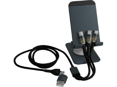 SCX.design O32 faltbare Telefonladestation mit 3-in-1 Ladekabel