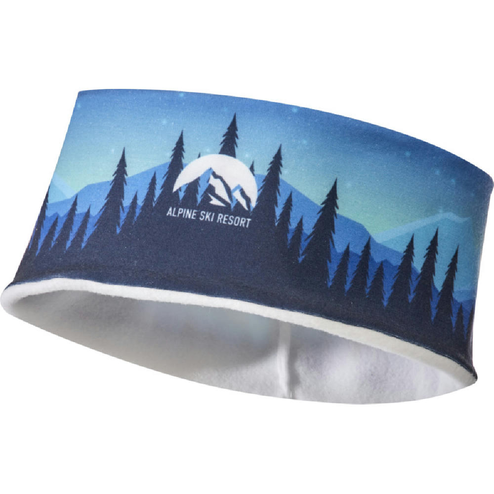 Emma Sublimation-Stirnband aus RPET mit Fleece