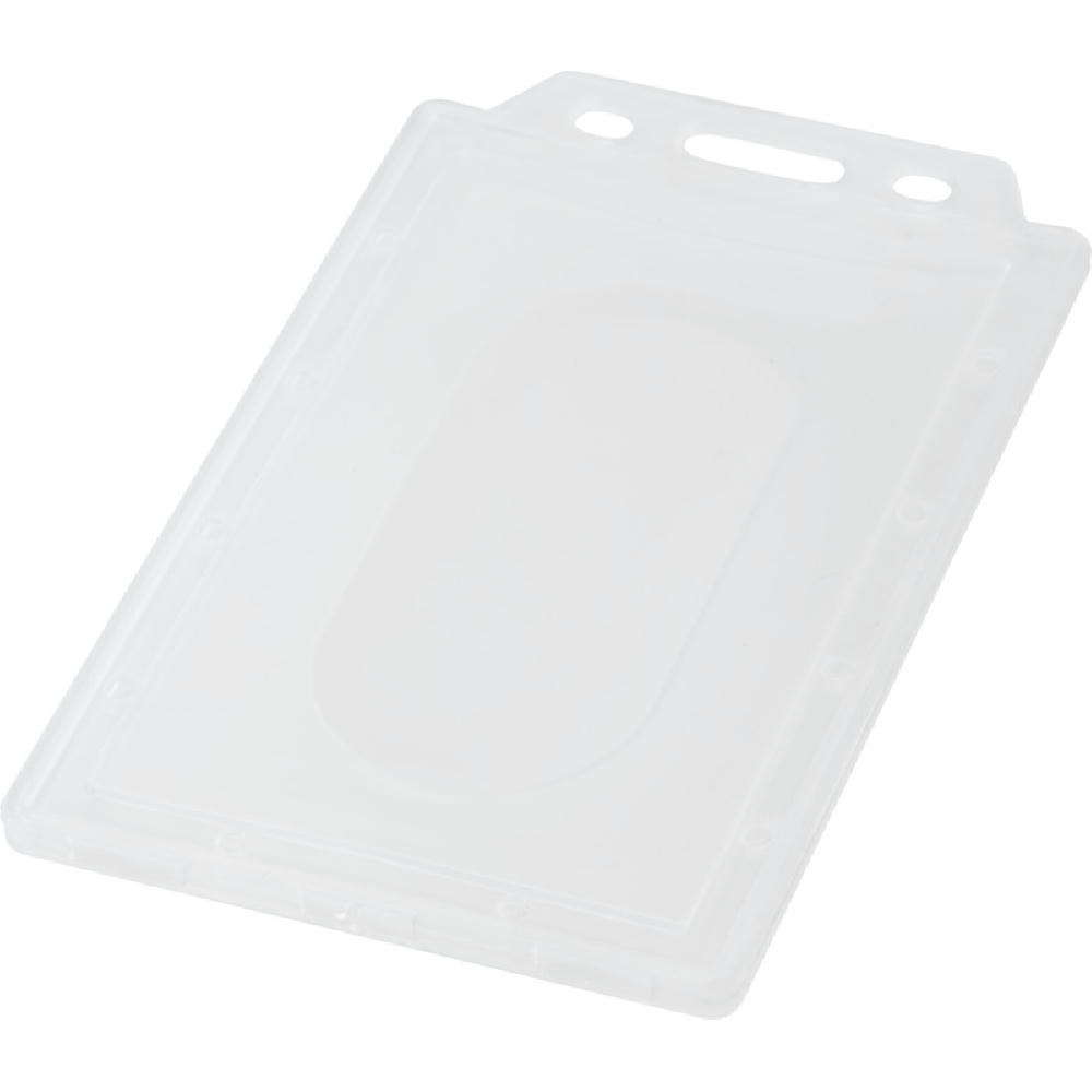 Transparenter Kartenhalter im Hochformat