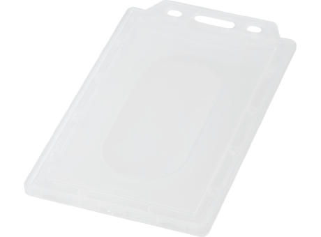 Transparenter Kartenhalter im Hochformat