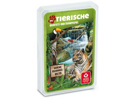 Quartett "Tierspiele", im Kunststoffetui