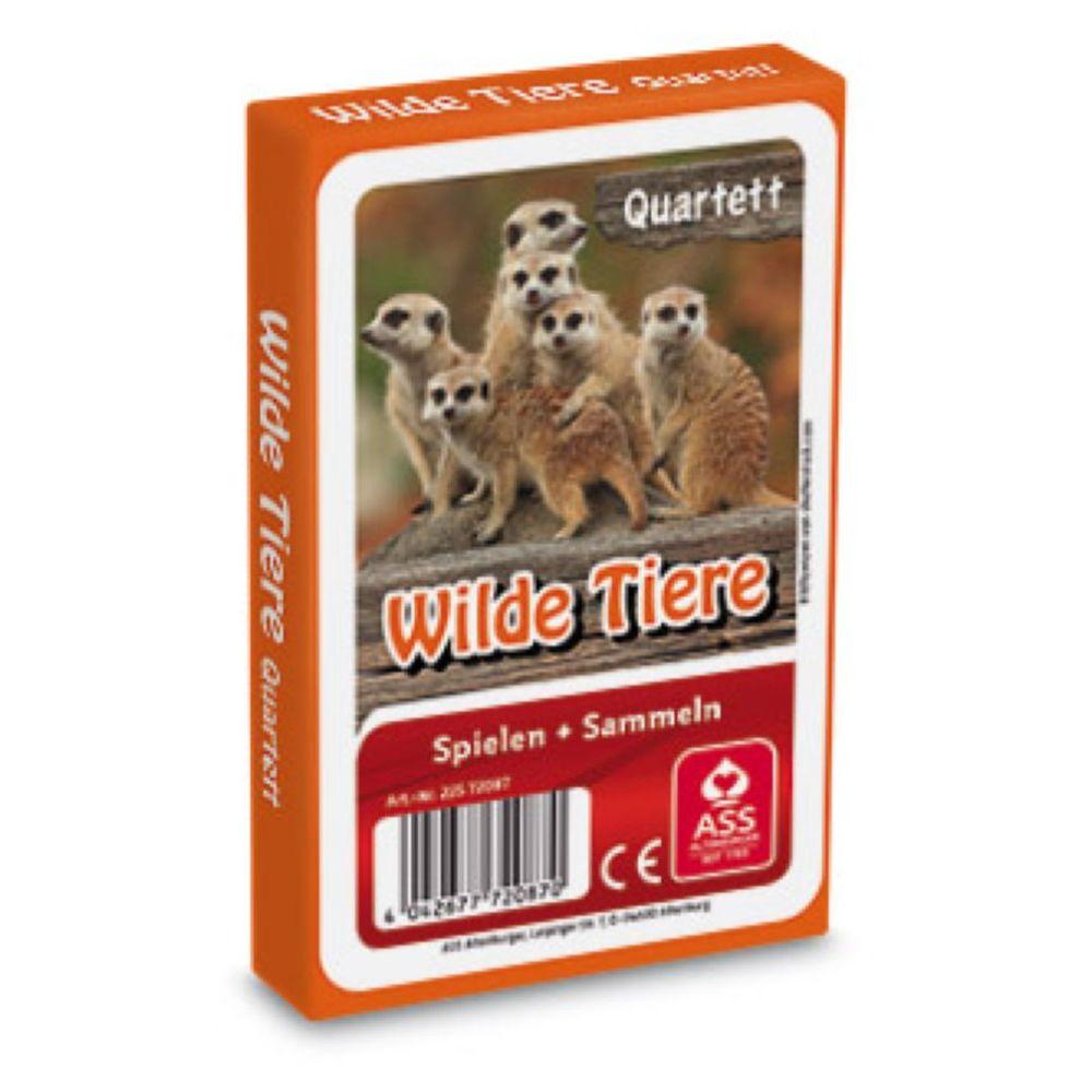Quartett / Sonderquartett - Wilde Tiere, 33 Blatt, in Faltschachtel
