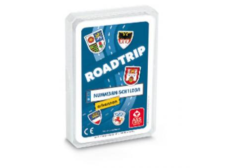 Reisespiel "Road Trip"  - Nummern Schilder, 33 Blatt, im Kunststoffetui