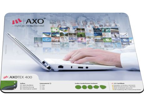Mousepad AXOTex 400, 24 x 19,5 cm oval, 2,4 mm dick