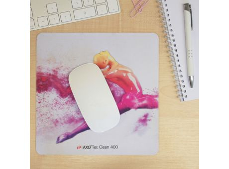 Mousepad AXOTex Clean 400, 20 x 20 cm quadratisch, 1 mm dick