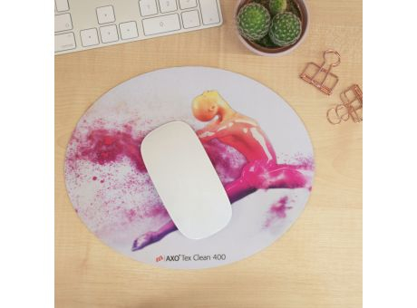 Mousepad AXOTex Clean 400, 24 x 19,5 cm oval, 1 mm dick