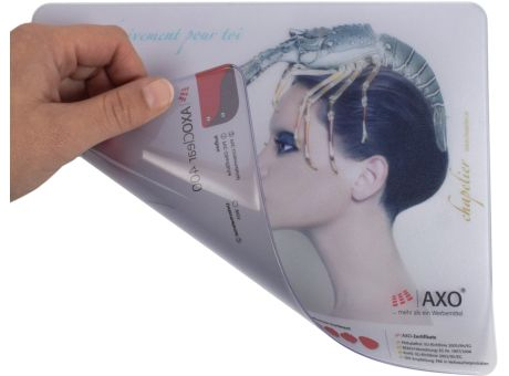 Mousepad AXOClear 400, 24 x 19,5 cm rechteckig, 0,9 mm dick