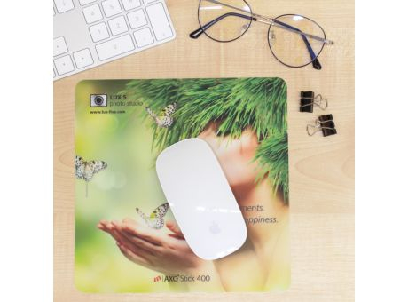 Mousepad AXOStick 400, 20 x 20 cm quadratisch, 0,5 mm dick