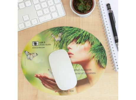 Mousepad AXOStick 400, 24 x 19,5 cm oval, 0,5 mm dick