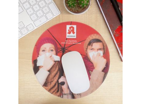 Mousepad AXOPharm 400, 21 cm rund, 1,5 mm dick