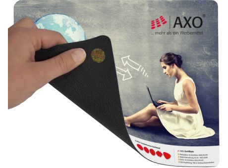Mousepad AXOIdent 400, 20 x 20 cm quadratisch, 1 mm dick