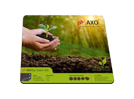 AXOPAD® Mousepad AXOTop Green 400, 20 x 20 cm quadratisch, 2,4 mm dick