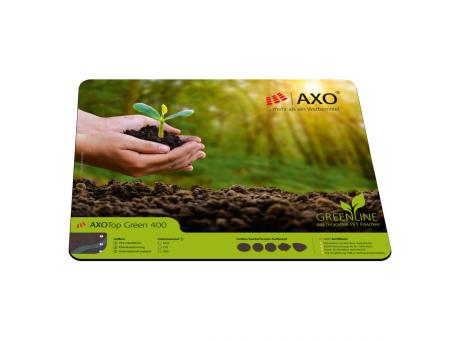 AXOPAD® Mousepad AXOTop Green 400, 24 x 19,5 cm rechteckig, 1 mm dick