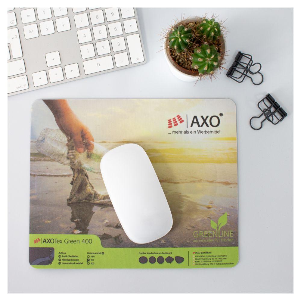AXOPAD® Mousepad AXOTex Green 400, 24 x 19,5 cm rechteckig, 1,5 mm dick